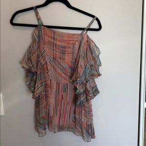 Rodebjer silk off the shoulder blouse small